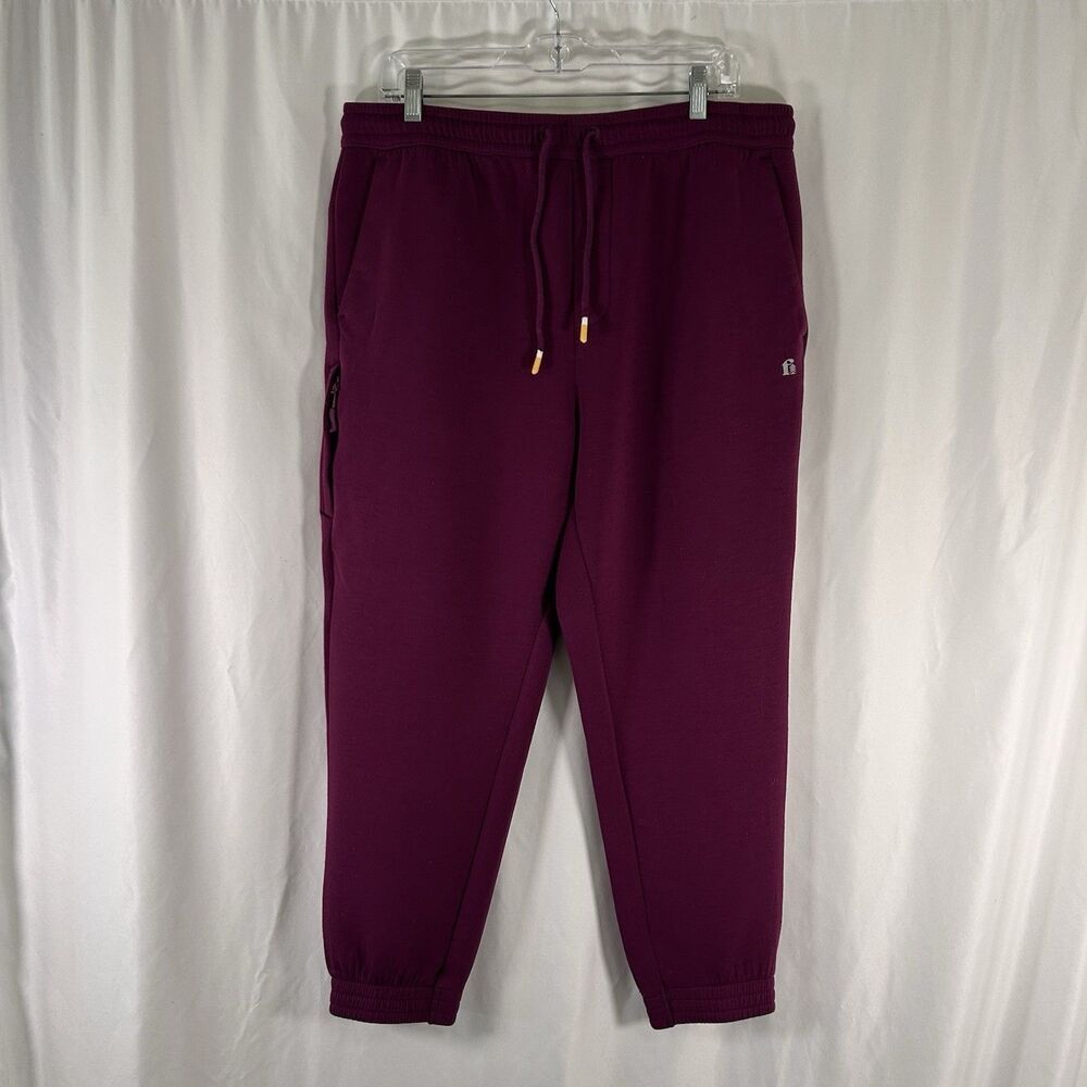 Fielder Bonobos Joggers Men's Large Short Burgundy Pull On Drawstring Pockets